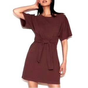 Ann Taylor Factory Jersey Front Tie Dress size 0P